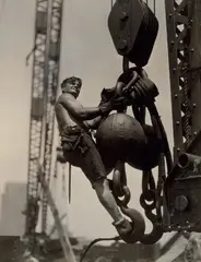 Steelworker on Empire State Building by Lewis Hine, 1931, Gelatin silver print, sold Oct 2019