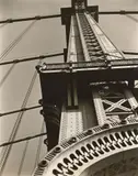Manhattan Bridge: Looking up from Bowery and Canal Street by Berenice Abbott, 1936, Gelatin silver print, sold Oct 2019