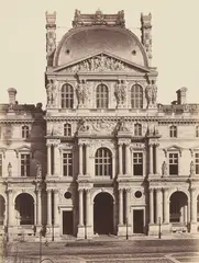 Édouard Baldus, Au Louvre, Pavillon Richelieu, Paris, 1856, Albumenized salt print