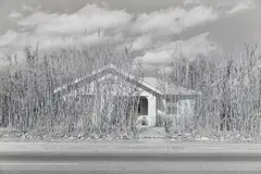 Tucson, Arizona by Henry Wessel, Jr., 1974, Gelatin silver print from American Roads , printed 1981, sold Oct 2019