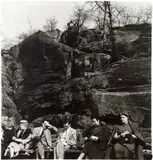 Diane Arbus, People on a park bench, N.Y.C., 1956, Gelatin silver print, printed later by Neil Selkirk