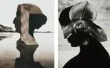 Ruth Thorne-Thomsen, Geometric Lady, California from Expeditions, 1982 and Señora Flora, New Mexico from View from the Shoreline, 1987, Two gelatin silver prints