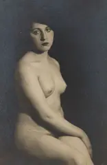 Nude by Man Ray, 1920s-1930s, Gelatin silver print on carte postale, offered Oct 2019
