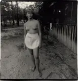 Waitress, Nudist Camp N.J. by Diane Arbus, 1963, Gelatin silver print, printed circa 1967, sold Oct 2019