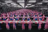 Edward Burtynsky, Manufacturing #17, Deda Chicken Processing Plant, Dehui City, Jilin Province, China, 2005, Fujicolor Crystal Archive print