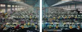 Manufacturing #10a & #10b, Cankun Factory, Xiamen City, China by Edward Burtynsky, 2005, Chromogenic print diptych, offered Oct 2019