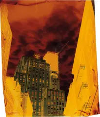 John Chiara, Greenwich at Jay, 2015, Unique dye destruction print
