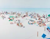 Massimo Vitali, Cagliari Blue Rectangle #0012