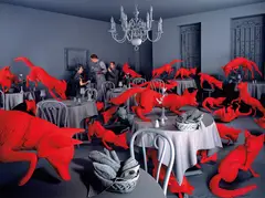 Sandy Skoglund, Fox Games, 1989, Archival pigment print, printed later