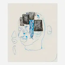 Carter, Untitled, 2005, mixed media and collage on canvas