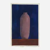 Mary Jo Vath, Pink Vase, 1986, watercolor on paper