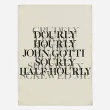 Kenneth Goldsmith, Original Outtake From '73 Poems, 1991, graphite on paper