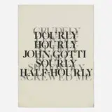 Kenneth Goldsmith, Original Outtake From '73 Poems, 1991, graphite on paper