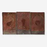 Vincent Gallo, Three Red Heads (triptych), 1986, mixed media on metal