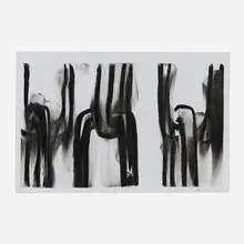 Gary Simmons, Untitled, 2003, charcoal on paper