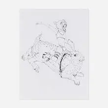 Kelsey Brookes, Bronco Bunny, 2006, ink on paper