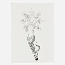 Kelsey Brookes, Mermaid, 2006, ink on paper