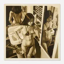 Peter Holbrook, Terri with Mirrors, 1970, oil on canvas