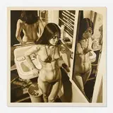 Peter Holbrook, Terri with Mirrors, 1970, oil on canvas