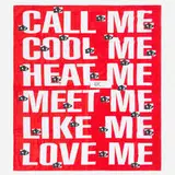 Barbara Kruger, WOW (Works on Whatever) Project beach towel, 2012, digital print on brushed cotton towel