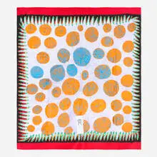 Yayoi Kusama, WOW (Works on Whatever) Project Beach Towel, 2014, digital print on brushed cotton towel