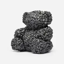 Dave Cole, Knit Lead Teddy Bear, 2011, hand-cut and knitted lead ribbon, lead wool stuffing
