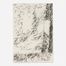 Ursula von Rydingsvard, Untitled, charcoal on paper