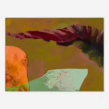 Odessa Straub, Rosebud Woo to High Dive, 2016, acrylic, collaged Plexiglas and mixed media on canvas