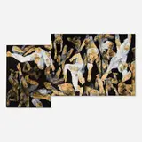 Shirley Aley Campbell, Untitled, c. 1990, graphite on paper collaged with acrylic and mixed media on canvas in artist-made frame