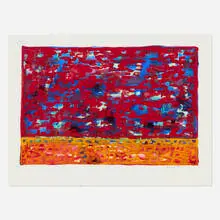 Pia Andersen, Paysage, 2000, gouache and watercolor on Fabriano