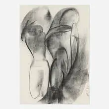 Terry Rosenberg, Untitled, 1985, charcoal on Fabriano