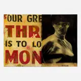 Greg Miller, Bruce Lee, 2005, acrylic, collage, and resin on panel