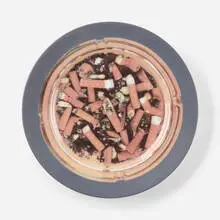 Home Sweet Home by Damien Hirst, 1996, screenprinted porcelain, sold Aug 2026