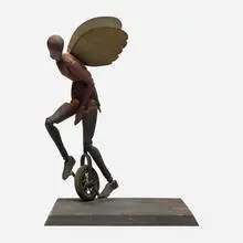 Neal Small, Winged Rider, 1974, found object assemblage