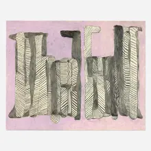 Anthony Campuzano, The Fall, Back and Forth, 2004, gouache, colored pencil and graphite on board