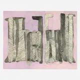 Anthony Campuzano, The Fall, Back and Forth, 2004, gouache, colored pencil and graphite on board