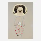 Pascal Vochelet, Untitled (Cat), mixed media collage