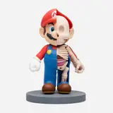Jason Freeny, Mario Dissected, 2011, vinyl toy, epoxy clay, acrylic paint, wood