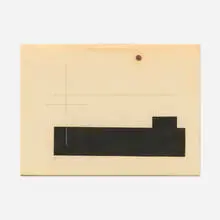 Dwinell Grant, Contrathemis (frame 350), 1941, collage and colored pencil on tracing paper