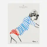 Tom Slaughter, Untitled, graphite and watercolor on Four Seasons Hotel notepaper