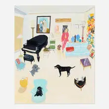 Maira Kalman, Betsy Miller’s House, 2000, gouache on paper