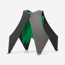 George Sugarman, Black and Green, painted steel