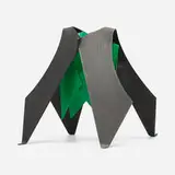 George Sugarman, Black and Green, painted steel