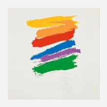 Corita Kent, promise, 1978, screenprint in colors