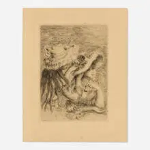Le chapeau épinglé by Pierre-Auguste Renoir, 1894, etching and drypoint, sold Jul 2026