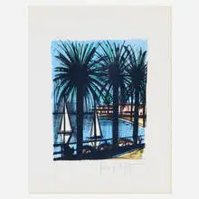 Bernard Buffet, Cannes, 1968, lithograph on Arches