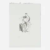 Pierre-Auguste Renoir, Femme au cep de vigne, 4e variante (from Douze lithographies originales de Pierre-Auguste Renoir), offset lithograph
