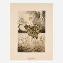 Louis Icart, Little Bo Peep, 1927, etching in colors on BFK Rives