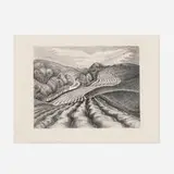 Wanda Gág, Ploughed Fields, 1936, lithograph