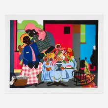 Romare Bearden, Morning (Carolina Morning), 1979, lithograph in colors on Somerset